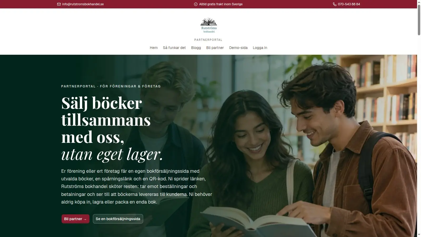 The bokkassan.se home page